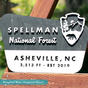 Personalized National Forest Sign