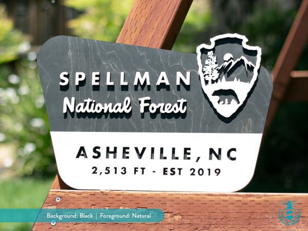 Personalized National Forest Sign