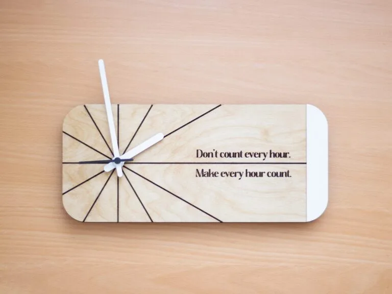 Rectangular Modern Wall Clock