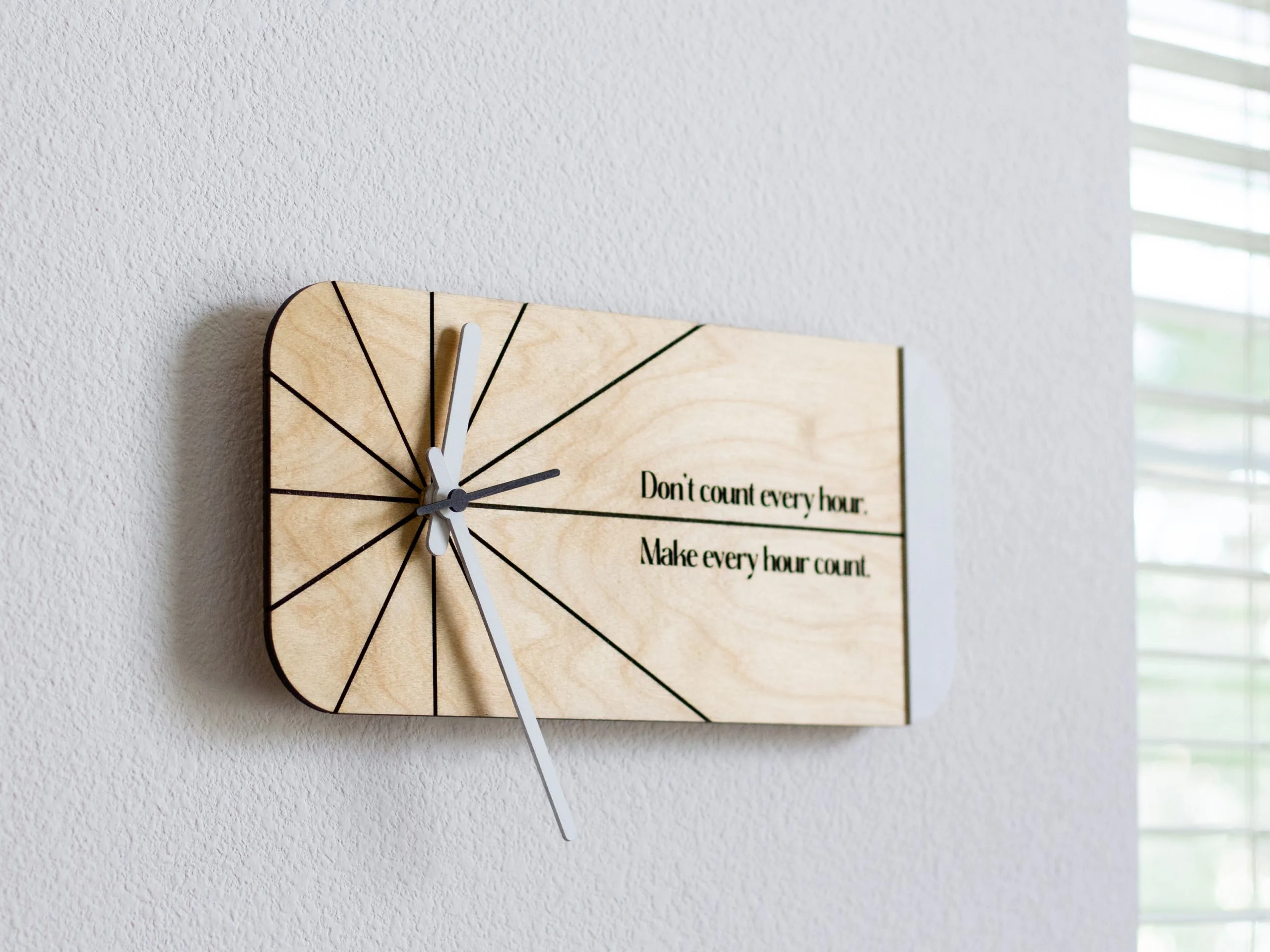 Rectangular Modern Wall Clock - Image 2