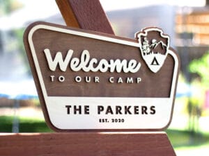 Custom Family Name National Park Sign