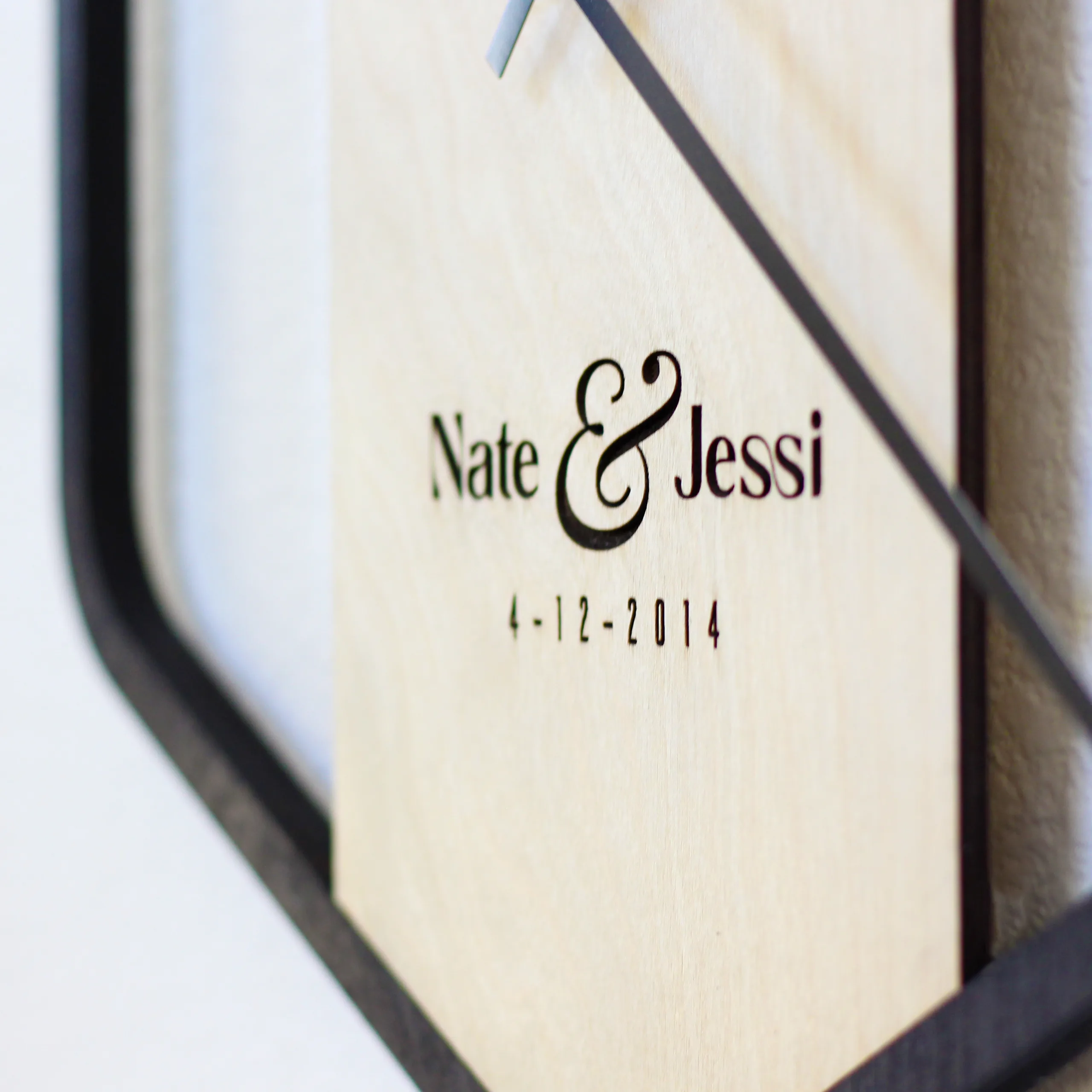 Personalized Minimalist Hexagon Clock - Image 7