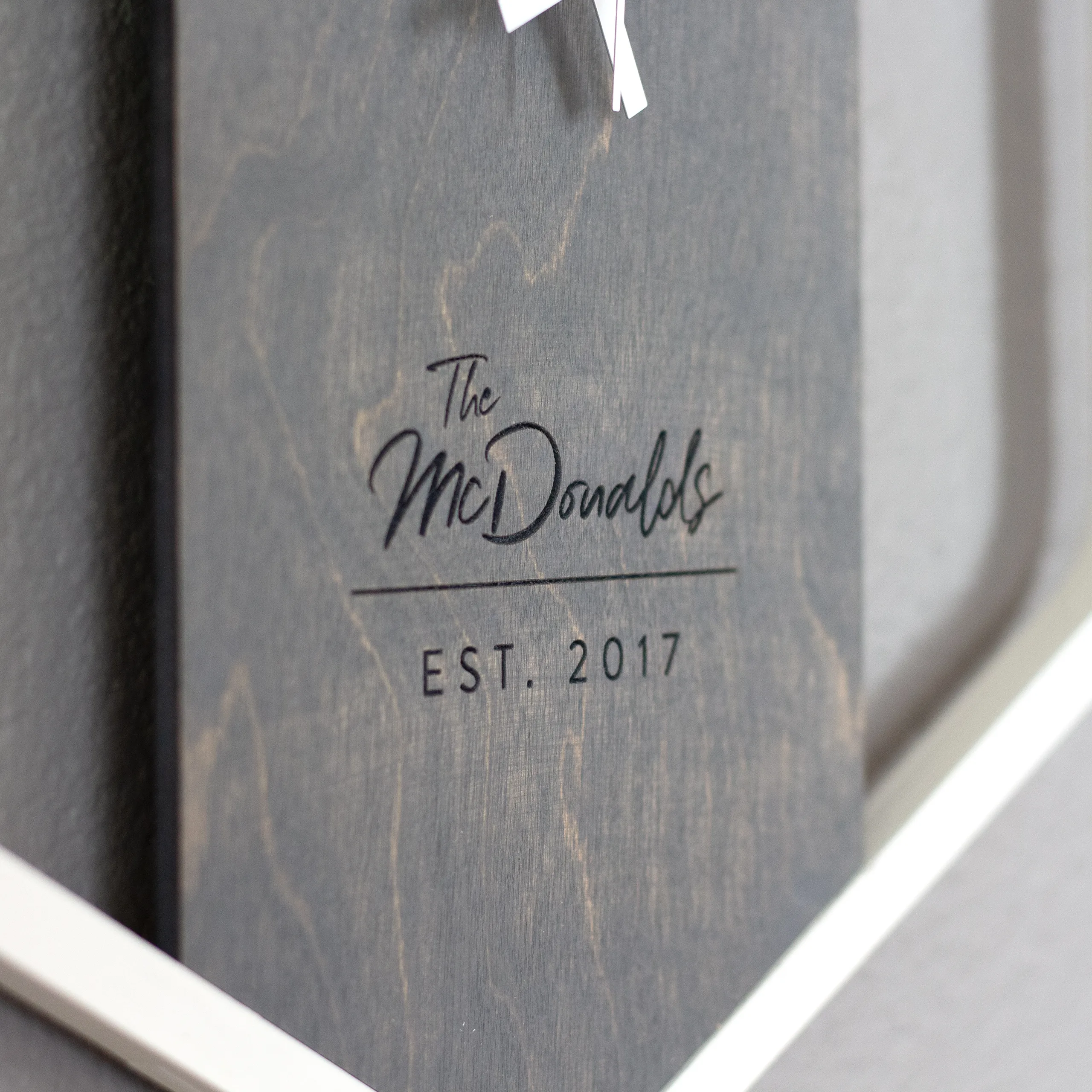 Personalized Minimalist Hexagon Clock - Image 3