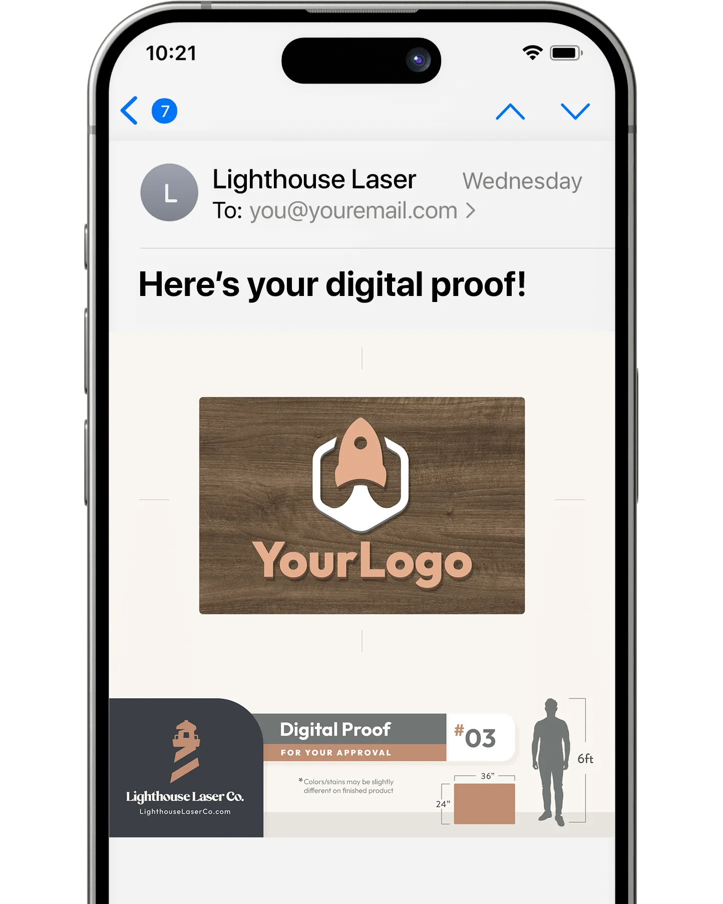 get a free digital proof graphic