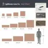 custom wood sign size chart