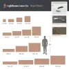 custom wood sign size chart