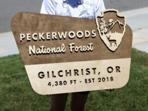 Custom family name National Forest Sign