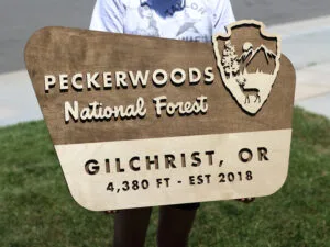 Custom family name National Forest Sign