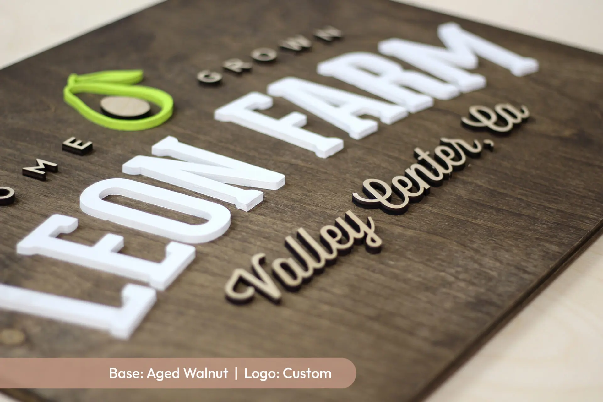 Rectangular Laser Cut Custom Wood Sign - Image 9