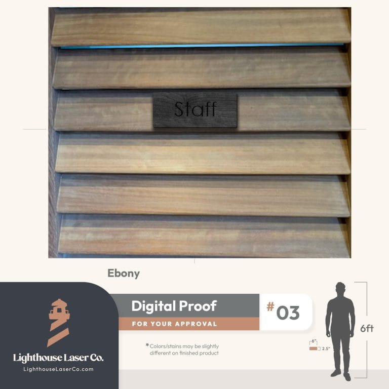 Custom Door Signage with Angled Mounts - Image 3