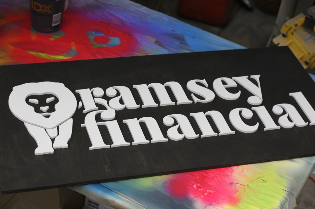 Custom wood sign by Lighthouse Laser Co. - Accounting Firm
