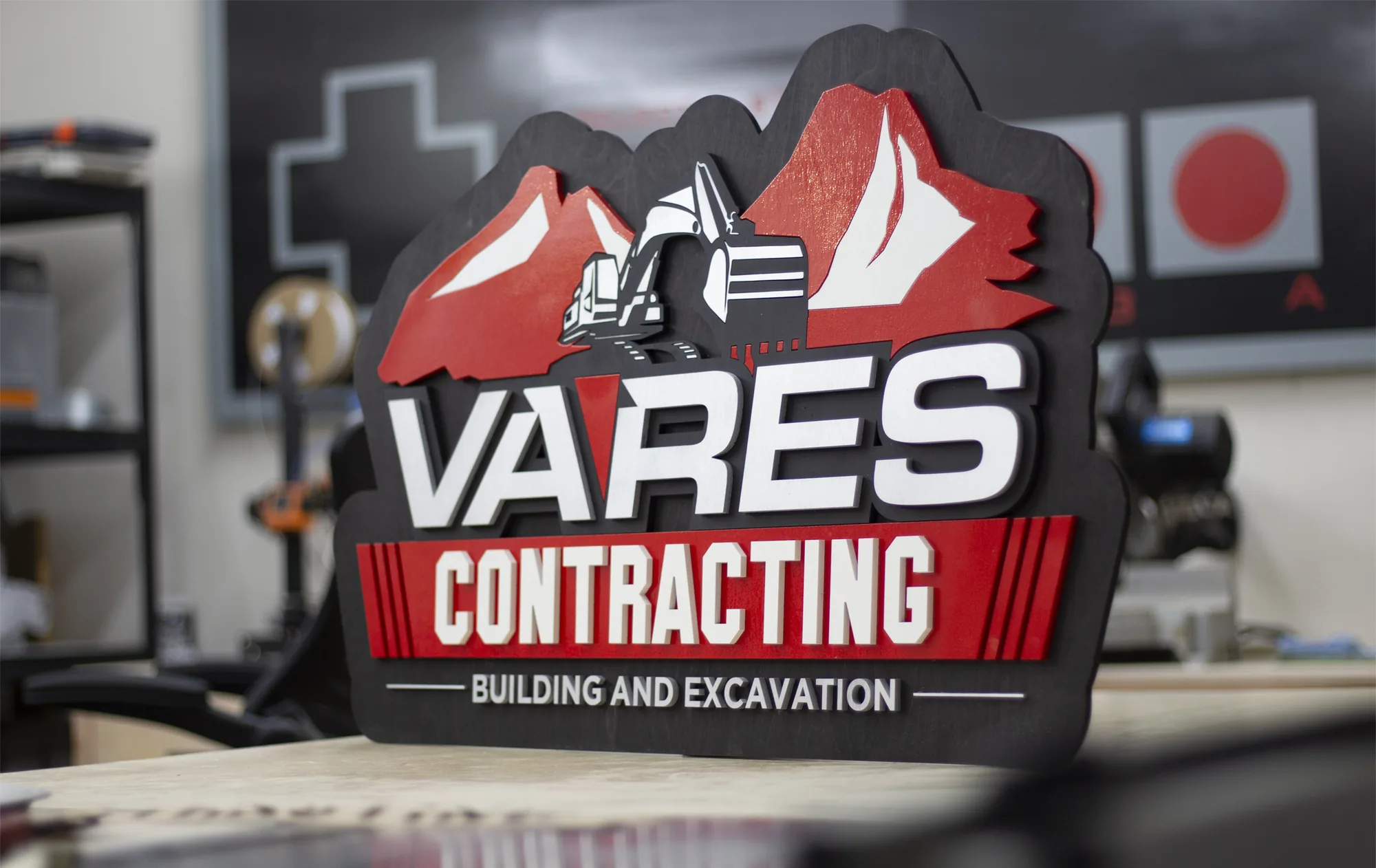 Finished contractor sign ready to ship