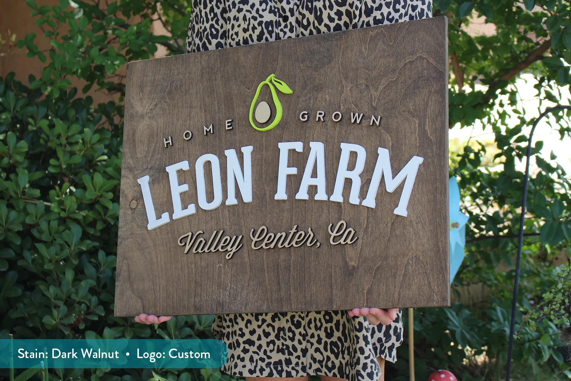 Farm sign shown mounted