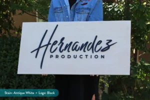 Custom wood sign by Lighthouse Laser Co. - Media Production