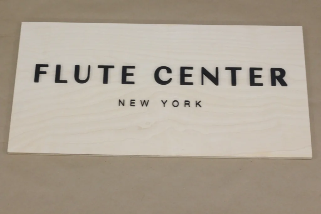 Custom wood sign by Lighthouse Laser Co. - Music Store