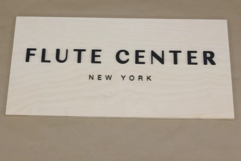 Music Store Signs: Natural Birch Signage for Instrument Shops and Studios