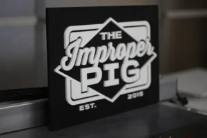 Custom wood sign by Lighthouse Laser Co. - Restaurant